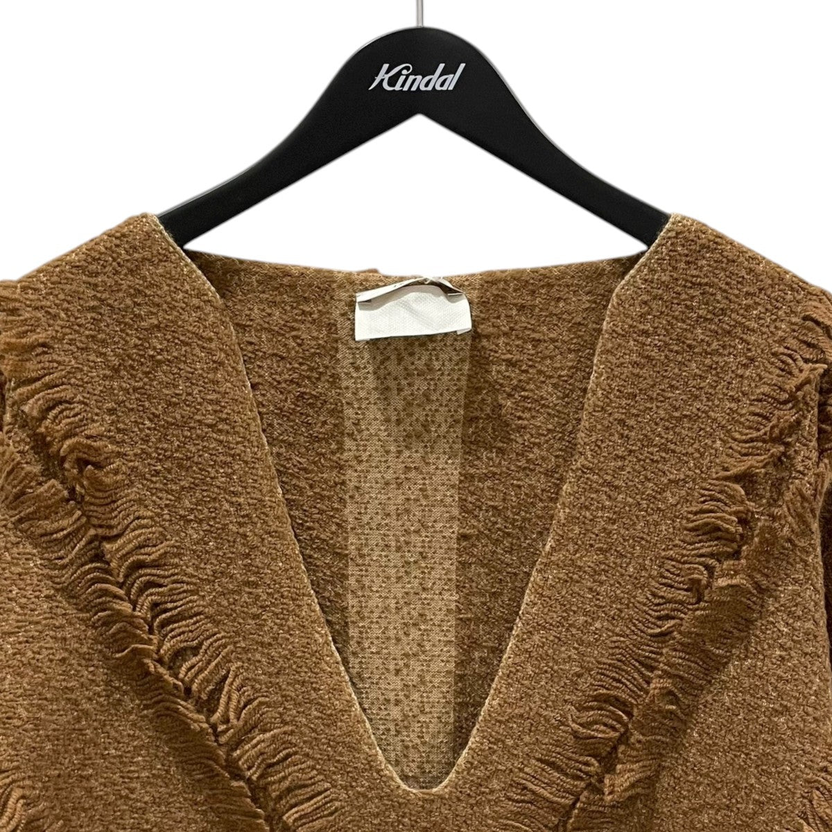 カットジャガードフリンジ チュニックニット KNIT122