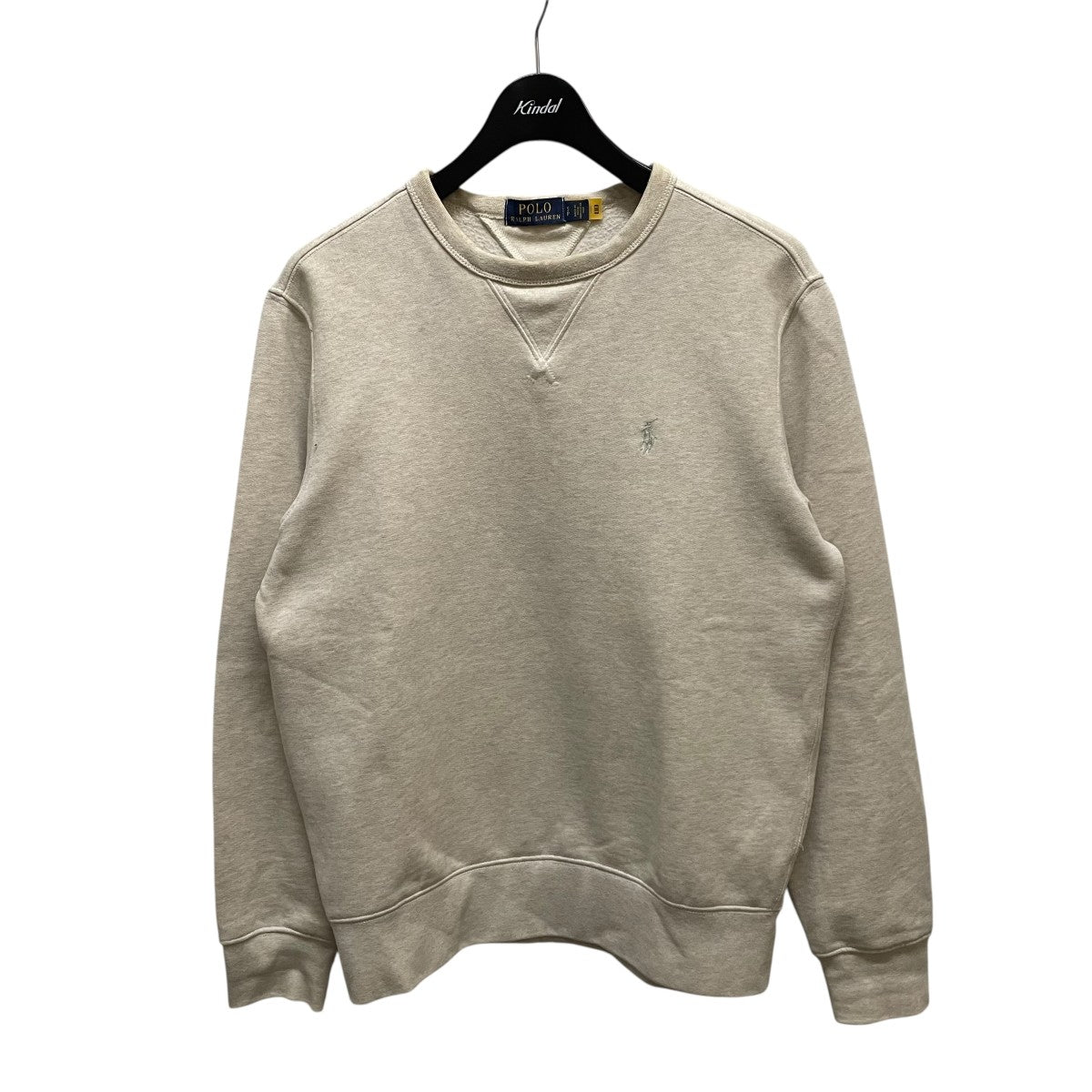 美品1回着用のみPolo Ralph Laurenブラウンベージュ半袖トレーナー ポロ ラルフ ローレン POLO RALPH LAUREN カスタム スリム
