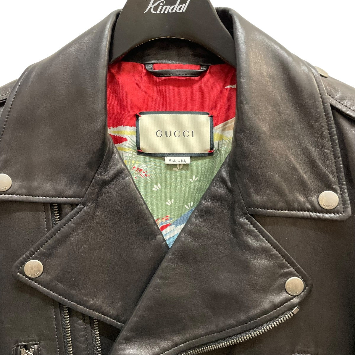 GUCCI(グッチ) レザーライダースジャケット408386 XN570 408386