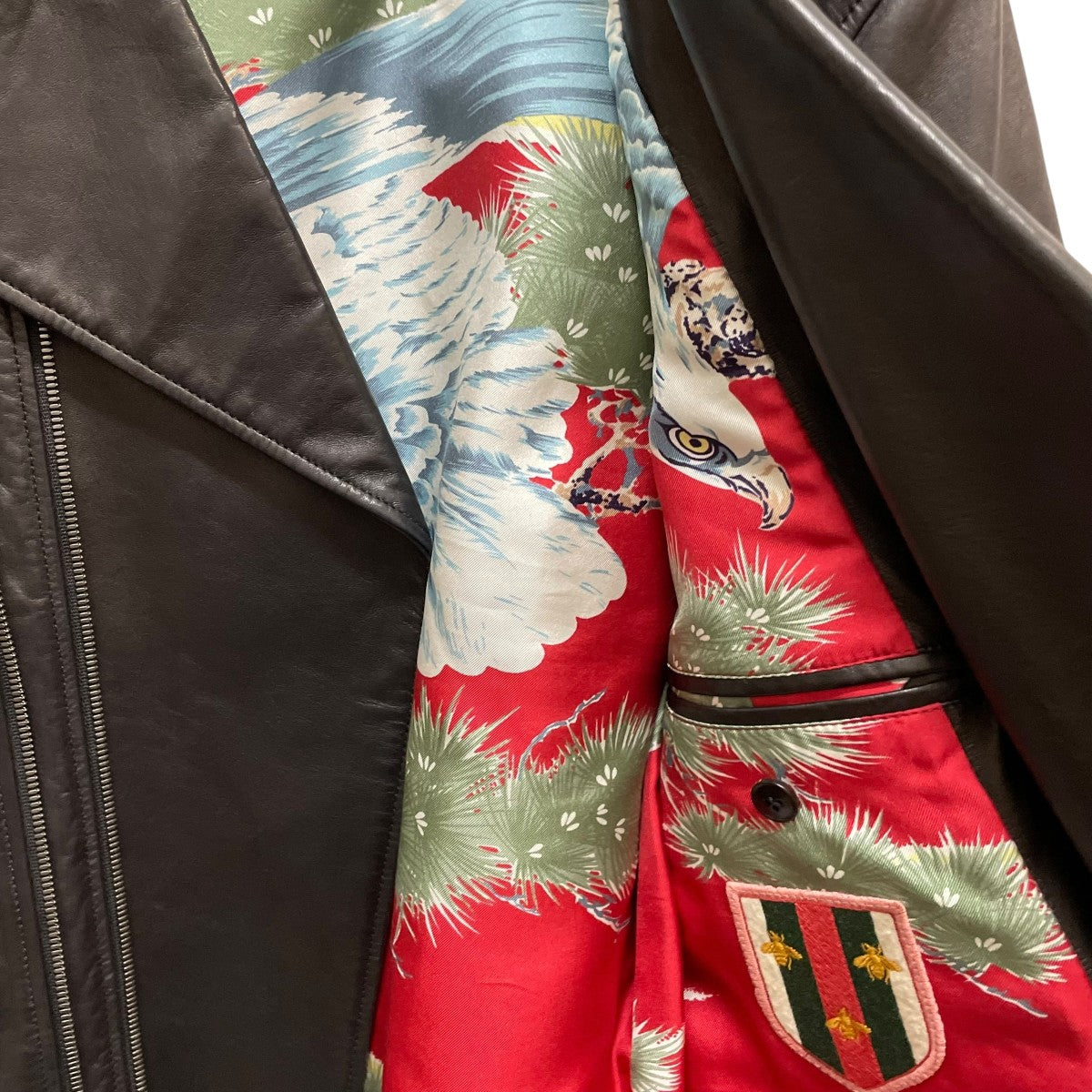 GUCCI(グッチ) レザーライダースジャケット408386 XN570 408386