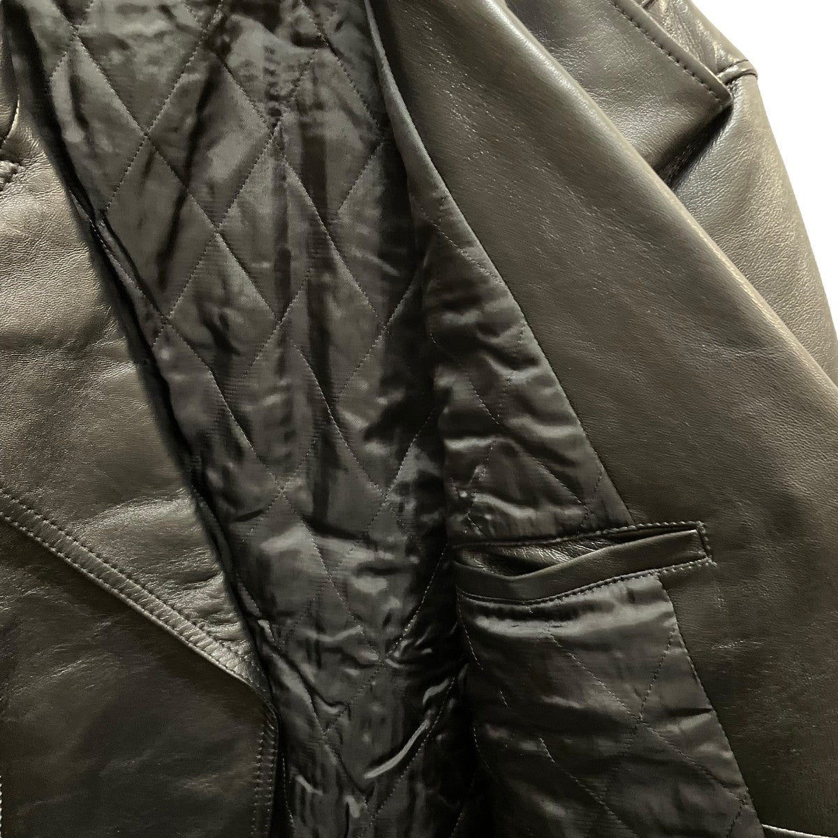 CELINE(セリーヌ) 2EE31280Dライダースジャケット ブラック