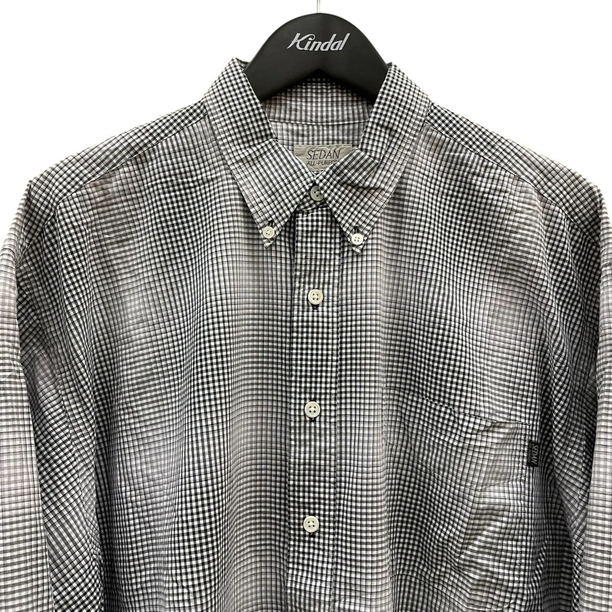 Detachable Shadow Plaid BD Shirt長袖ブラウスSD24S SH04
