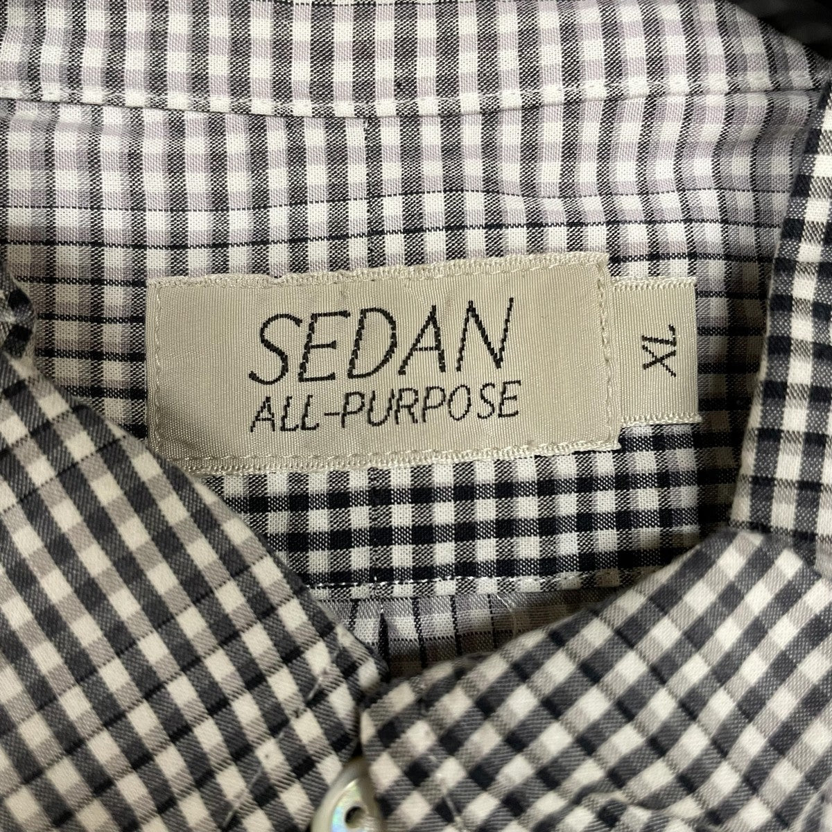 Detachable Shadow Plaid BD Shirt長袖ブラウスSD24S SH04