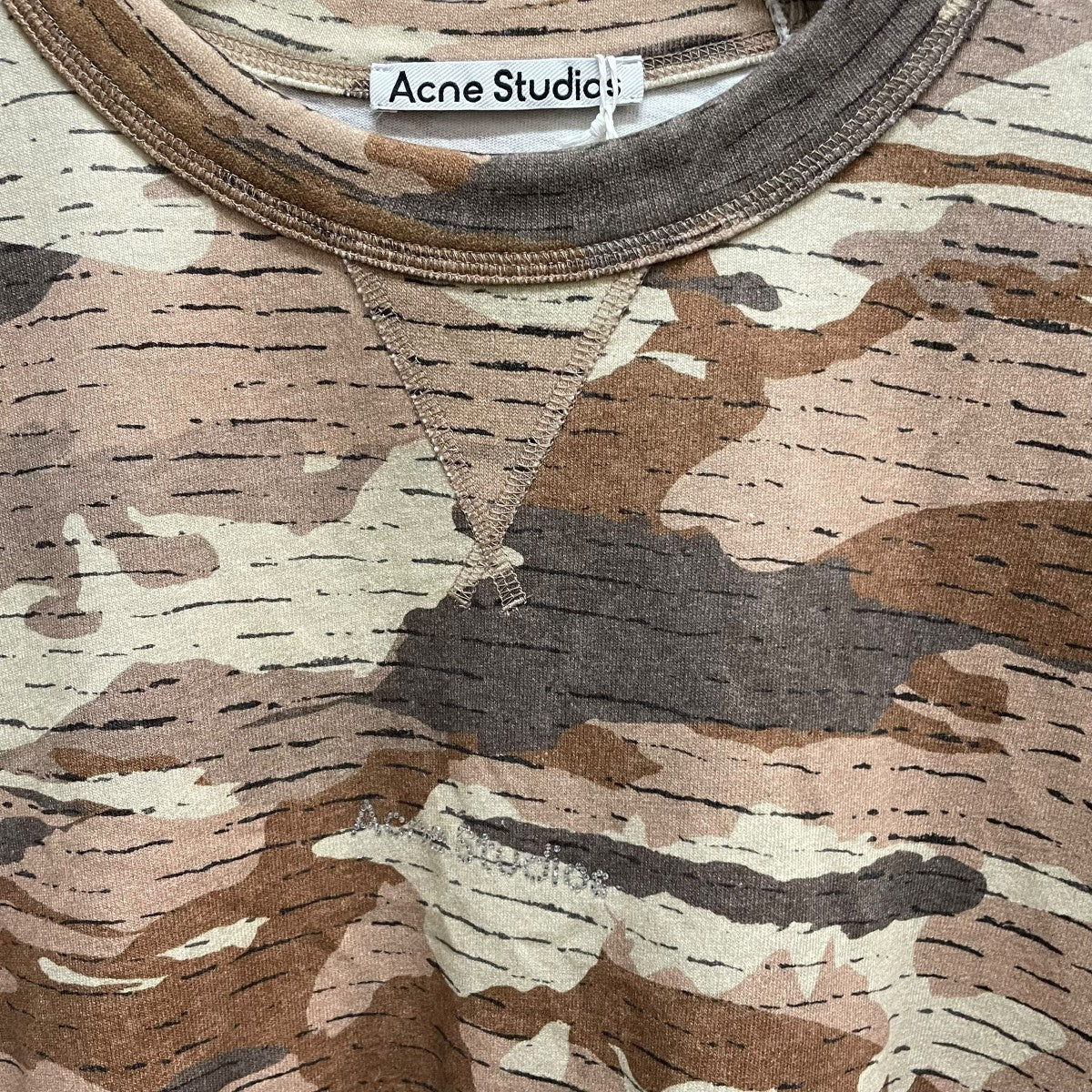 アクネストゥディオズ ACNE STUDIOS カモフラージュ ロングカットソー BI0194 カーキ サイズ：S ACNE STUDIOS(アクネストゥディオズ) カモフラージュロング