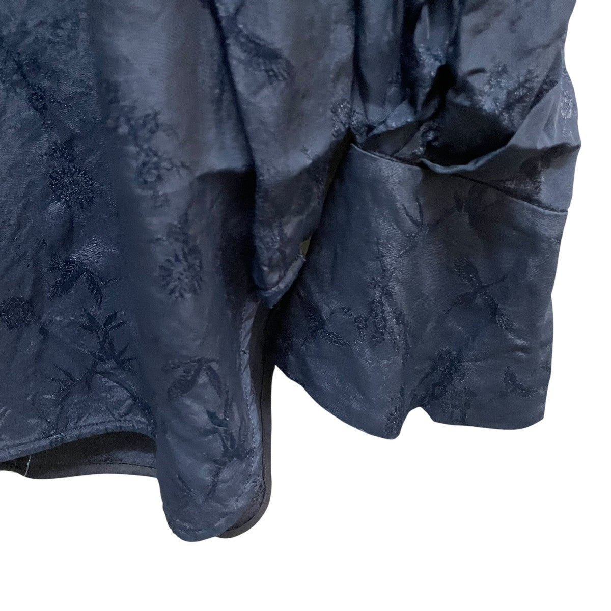 マメクロゴウチ mame kurogouchi 23SS Crane Pattern Jacquard Shirt MM23PS-SH710 ネイビー Crane Pattern Jacquard Shirt(2 NAVY): Mame Kurogouchi