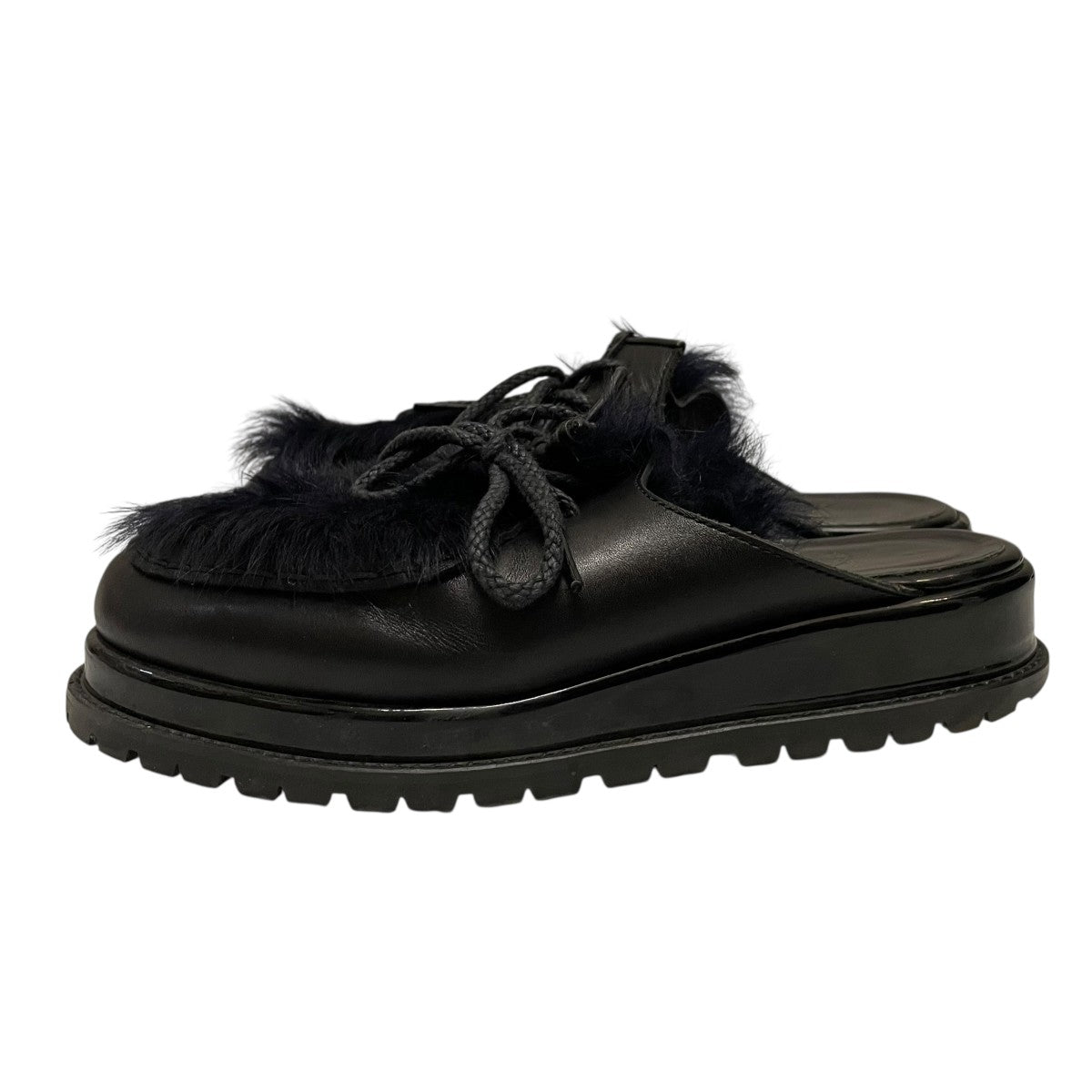 sacai(サカイ) ラムファー付きレザーサンダル17-03527 17-03527