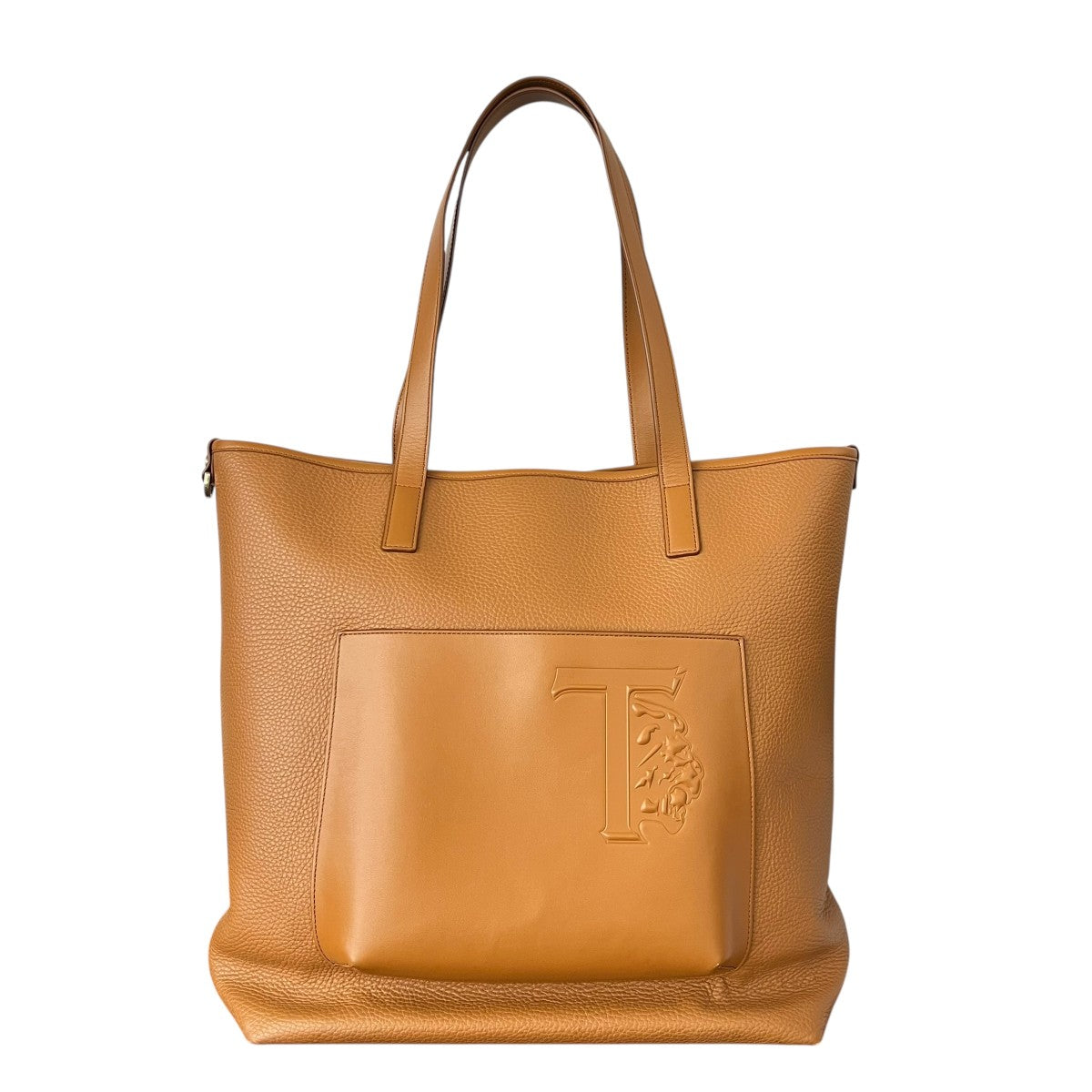 美品 TOD’S トッズ ハンドバッグ シボレザー オールレザー ブラウン TOD'S(トッズ) レザーショッピングバッグトートバッグ ブラウン