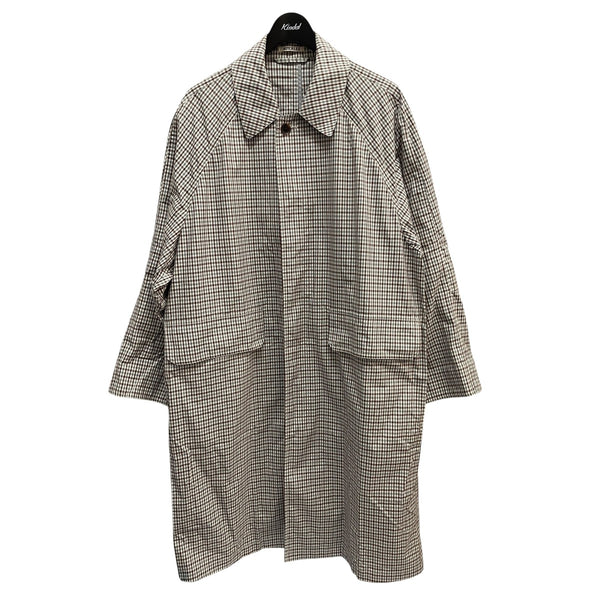 ジャケット・アウター AURALEE FINX WEATHER CLOTH CHECK AURALEE(オーラリー) FINX WEATHER CLOTH CHECK COAT A9SC01WC
