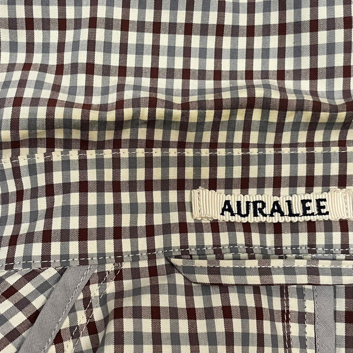 AURALEE(オーラリー) FINX WEATHER CLOTH CHECK COAT A9SC01WC