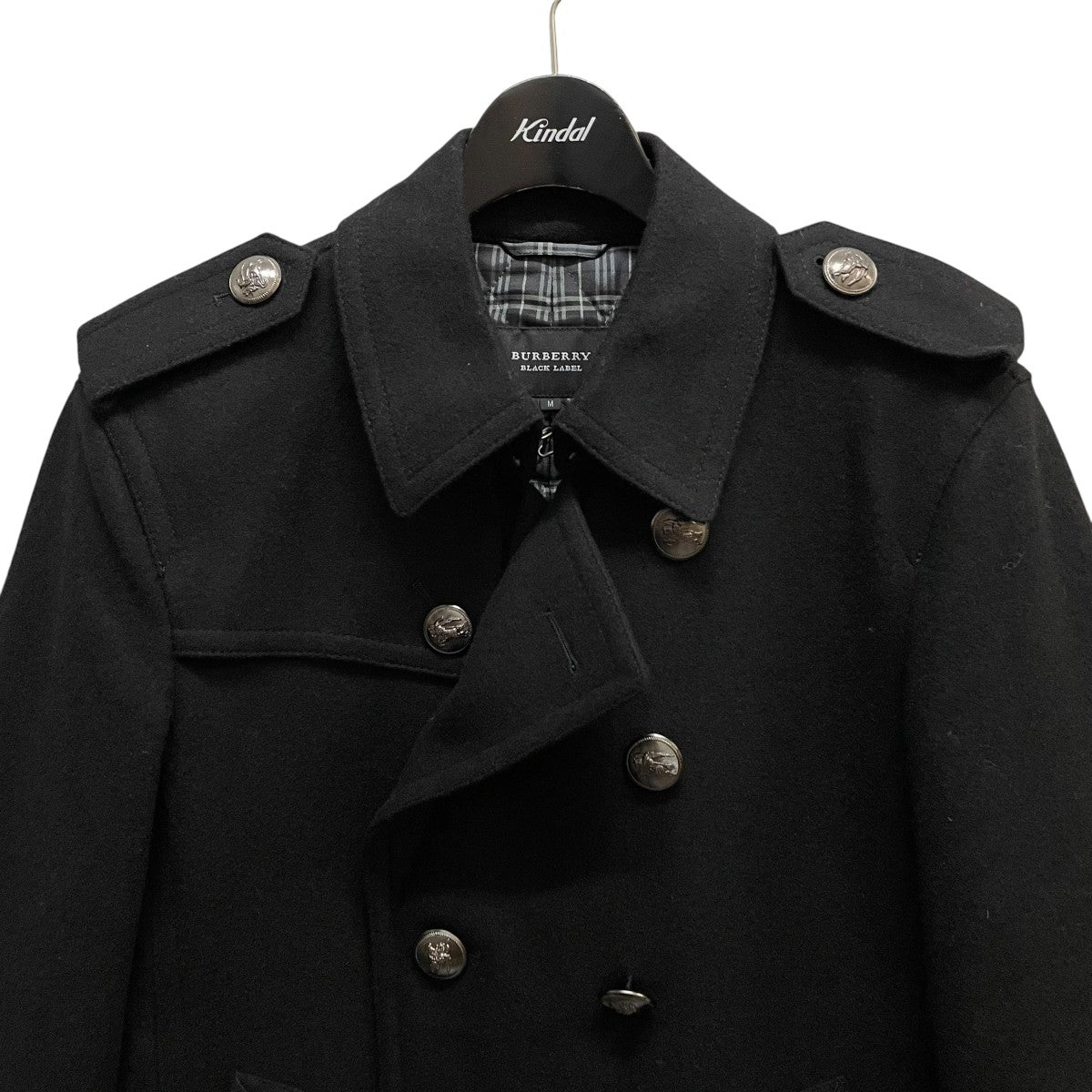 BURBERRY BLACK LABEL ナポレオンコート 羊毛 Pコート BURBERRY BLACK LABEL(バーバリーブラックレーベル) ナポレオン