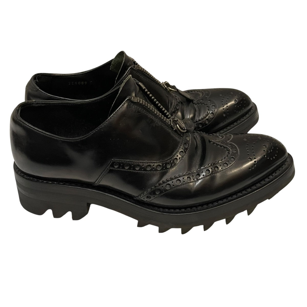 PRADA シャークソール 13aw センタージップ PRADA(プラダ) 13AWセンタージップ シャークソールシューズ