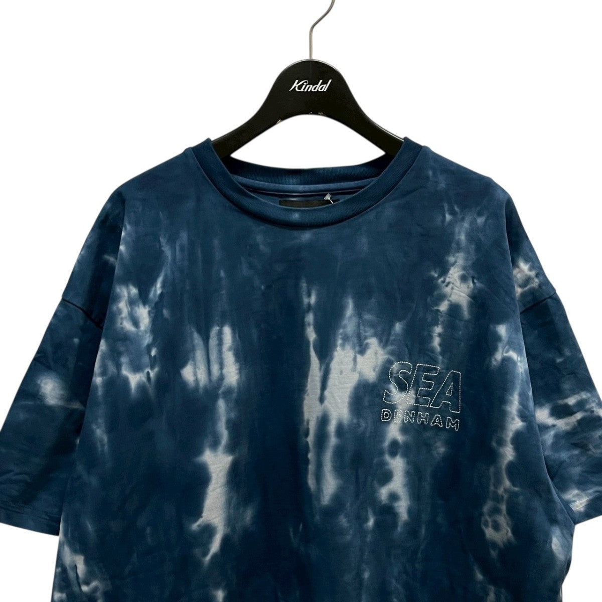 WIND AND SEA×DENHAM WDS DYED TEE半袖Tシャツ ブルー サイズ L