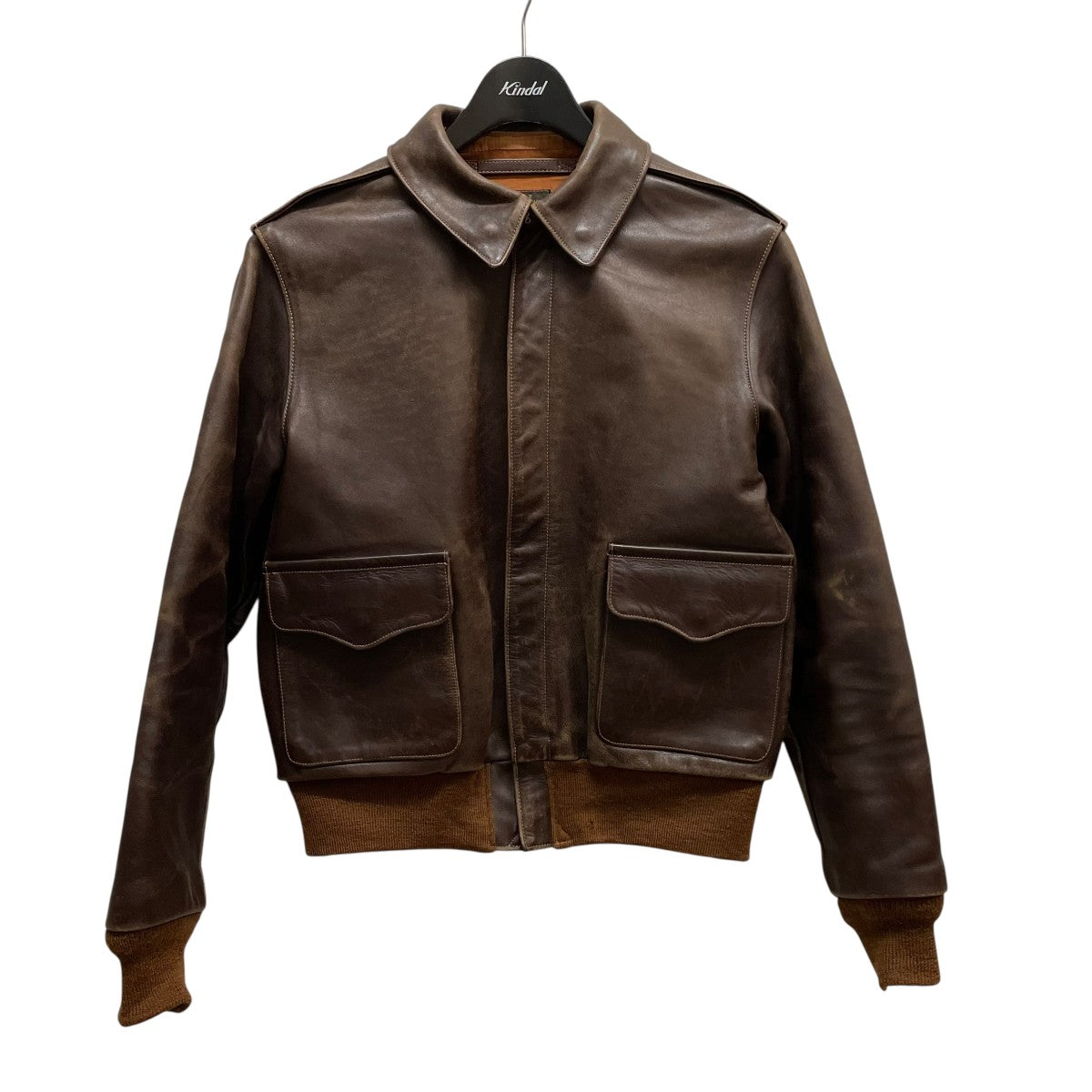 ビーマッコイズ　レザージャケット　ブラウン　42 XL 中古・古着通販】B-McCOY'S (ビーマッコイズ) ライダース