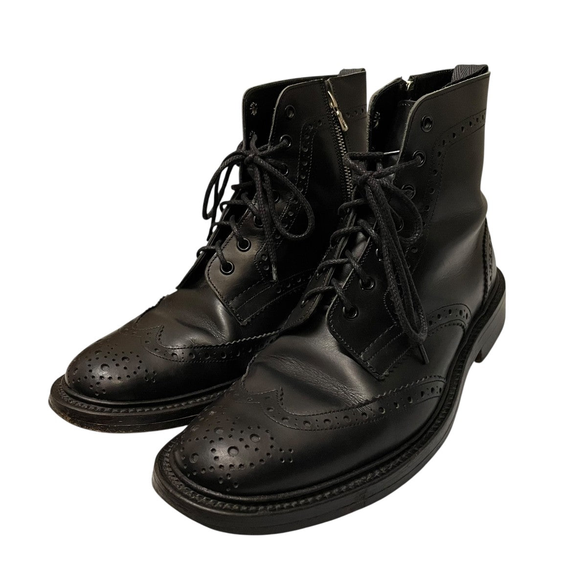 Tricker's×SOPHNET サイドジップ カントリーブーツ ブラック