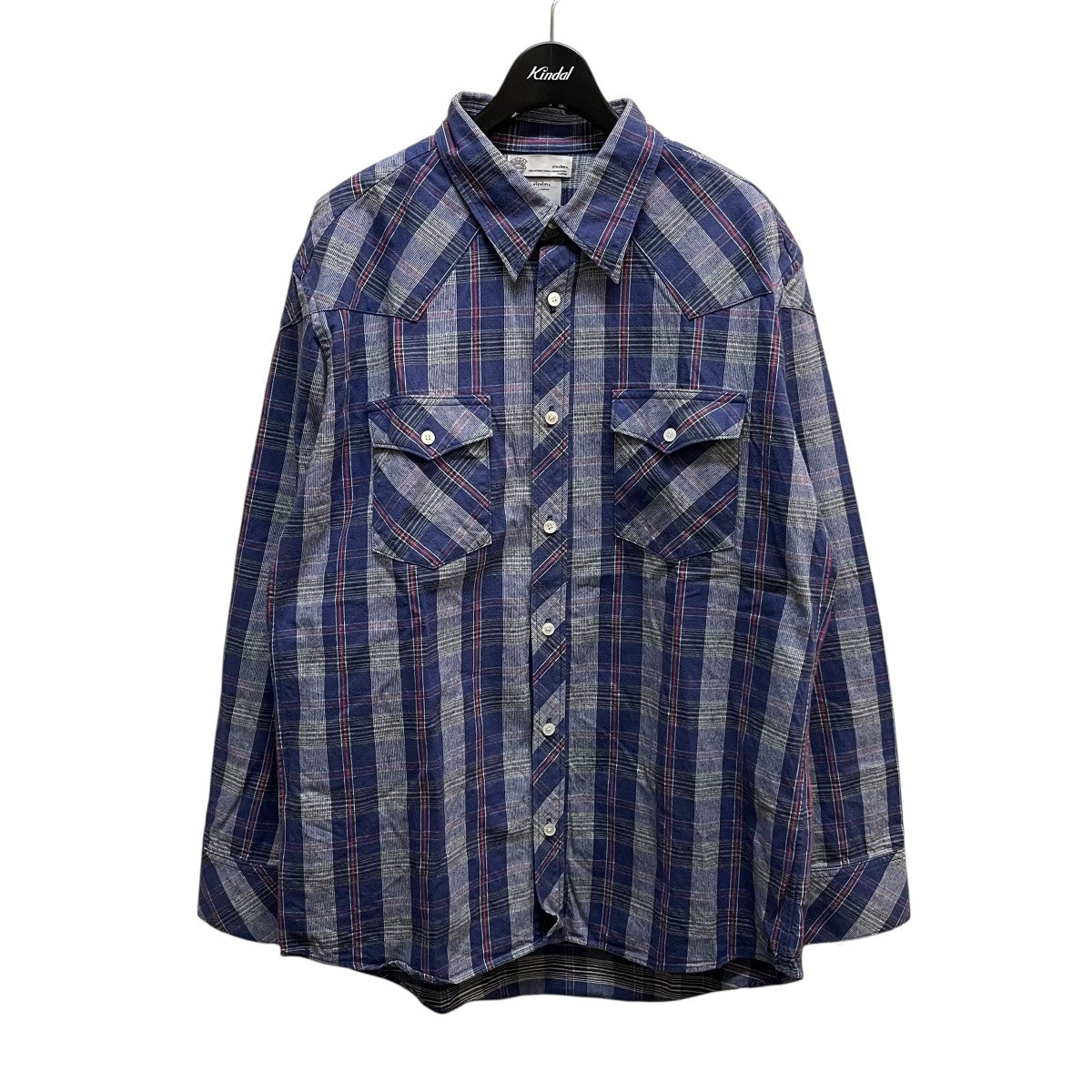 VISVIM(ビズビム) 0112205011022チェックシャツ ネイビー サイズ
