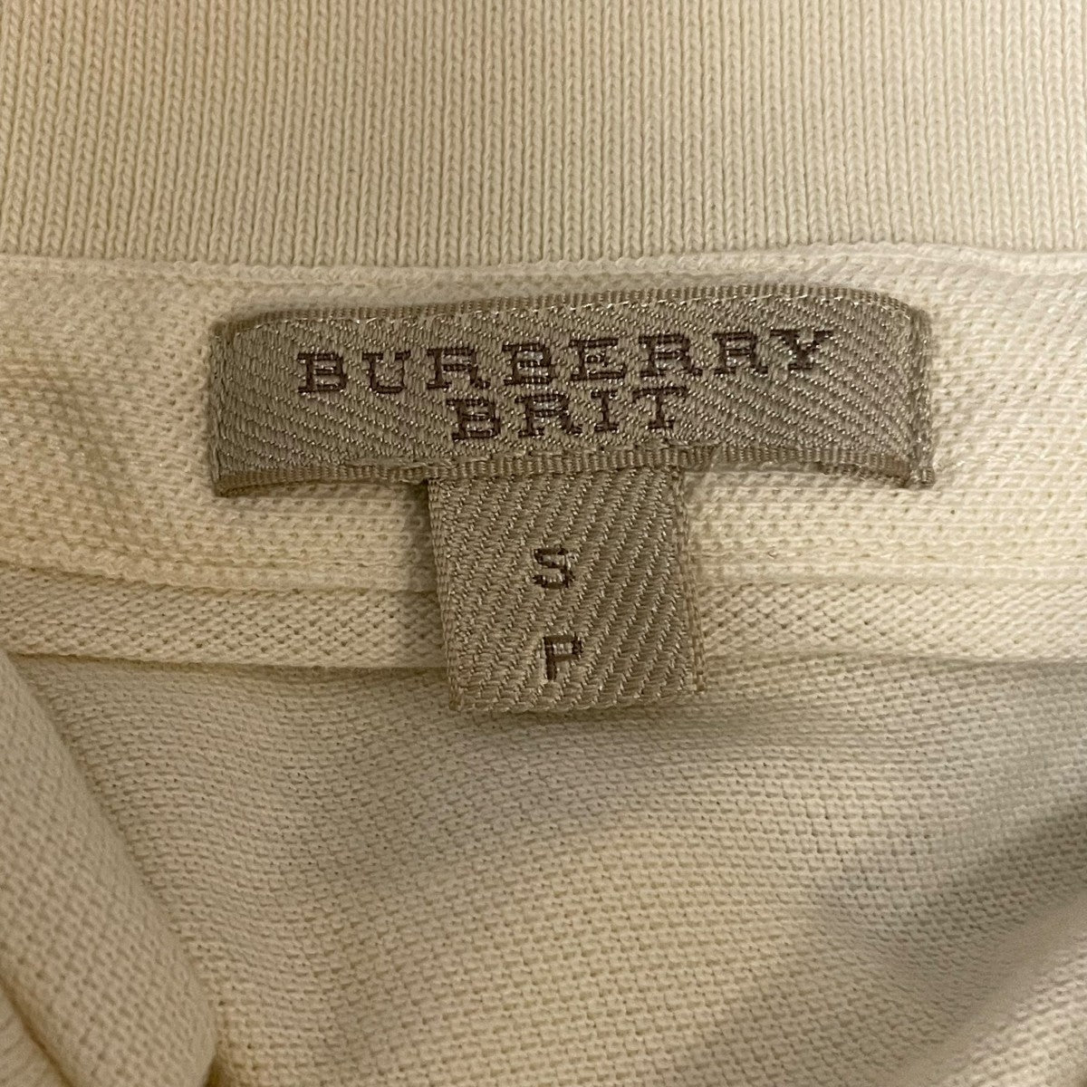 BURBERRY BRIT(バーバリーブリット) 半袖ポロシャツ ホワイト サイズ S