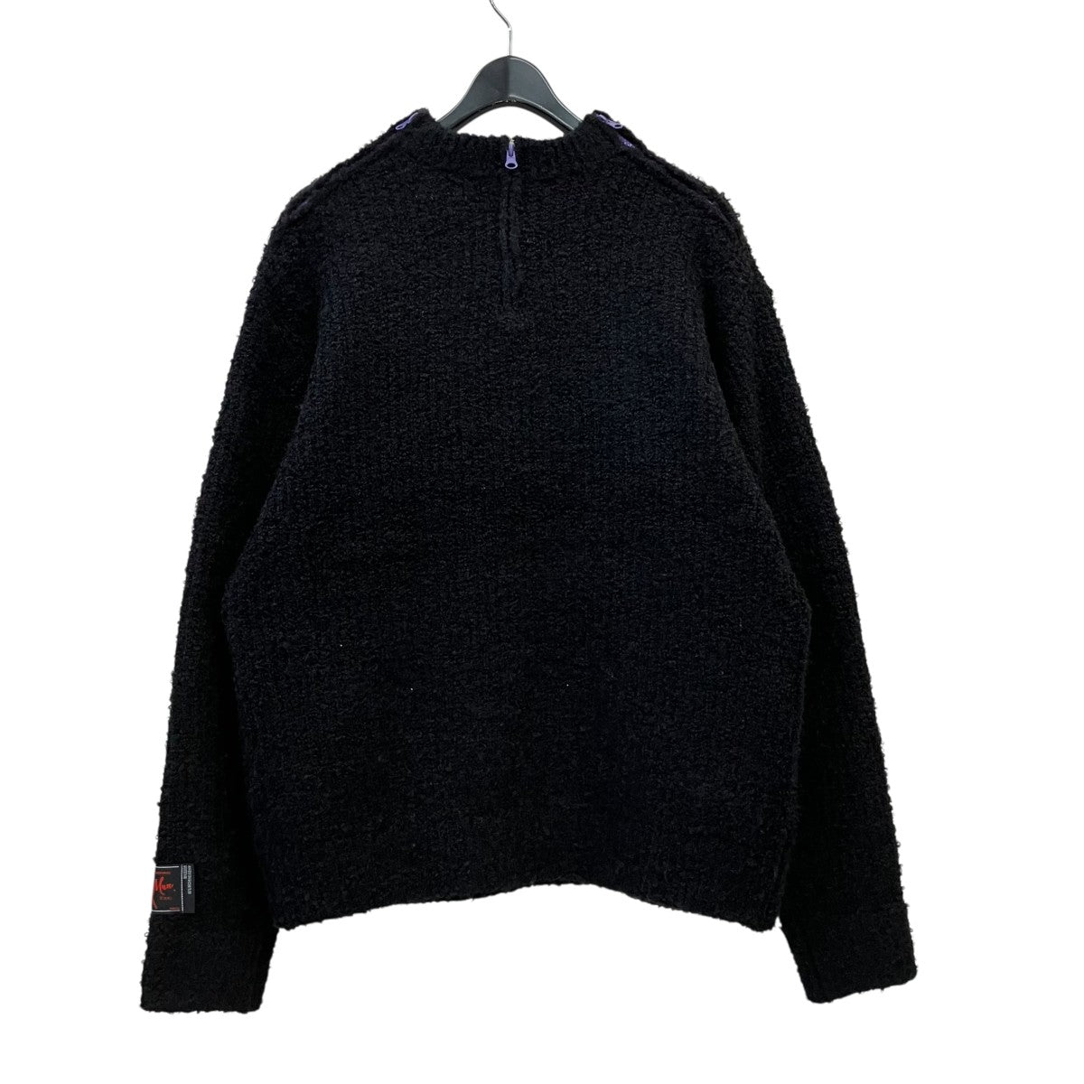 24aw-SY014 Fleece Knit pull overジッププルオーバーニット