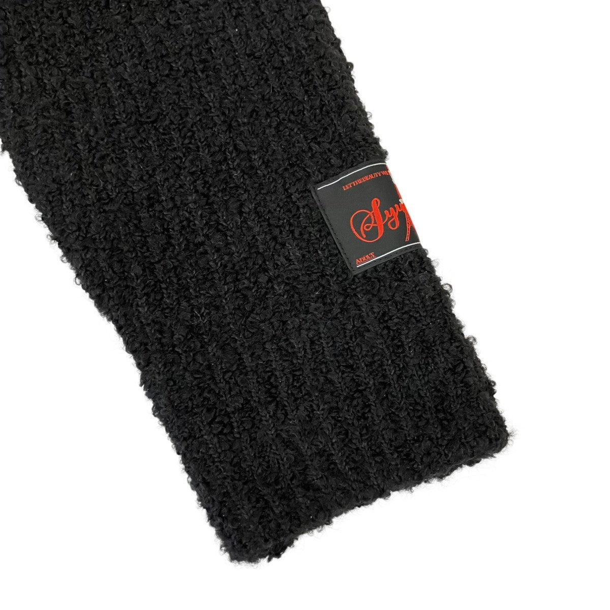 24aw-SY014 Fleece Knit pull overジッププルオーバーニット