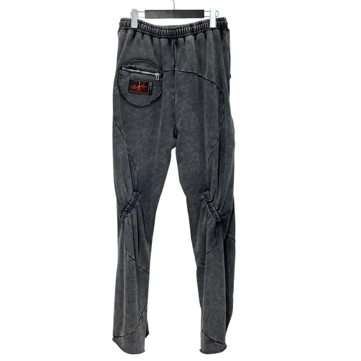 SYUMAN． Wave gather Acid trousersスウェットパンツ25ss-SY018 古着・中古-2枚目のアイテム画像