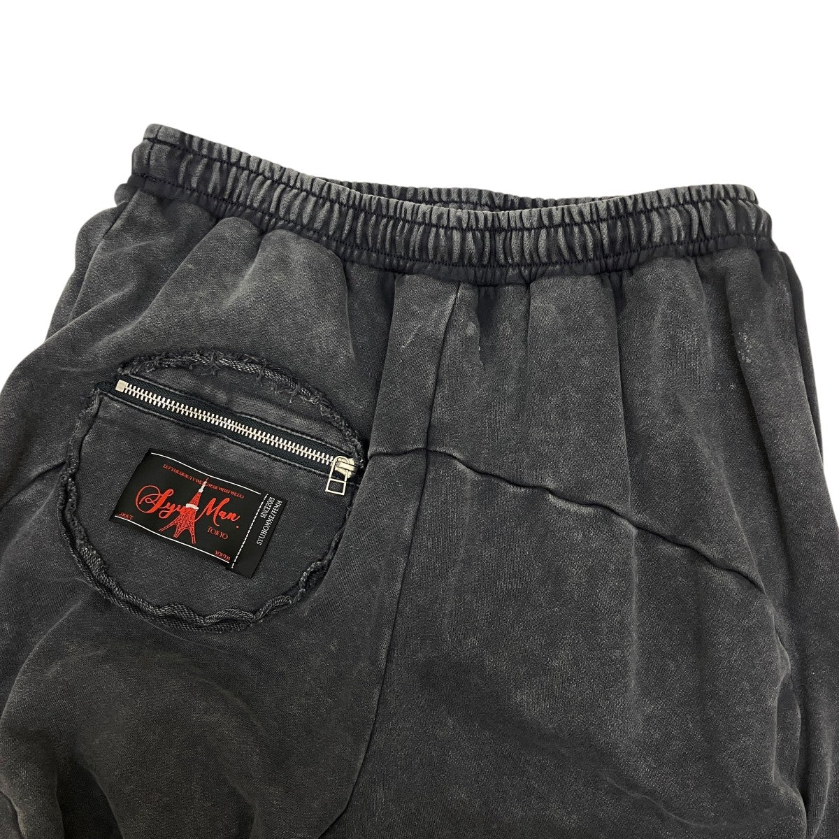 SYUMAN． 25ss-SY018 Wave gather Acid trousersスウェットパンツ 古着・中古-3枚目のアイテム画像
