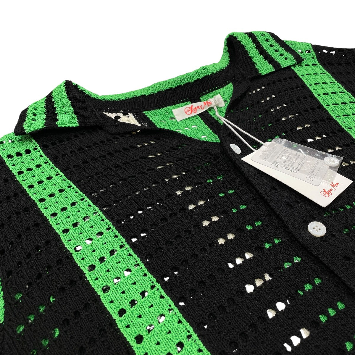 SYUMAN． YO24SS-08 crochet short sleeve半袖シャツ 古着・中古-3枚目のアイテム画像