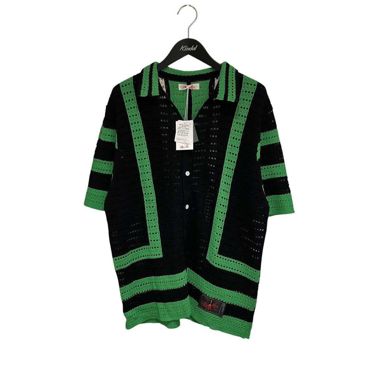 SYUMAN． YO24SS-08 crochet short sleeve半袖ニット 古着・中古-1枚目のアイテム画像