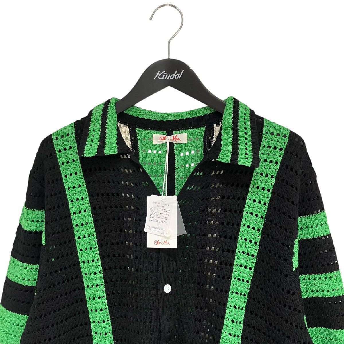SYUMAN． YO24SS-08 crochet short sleeve半袖ニット 古着・中古-3枚目のアイテム画像
