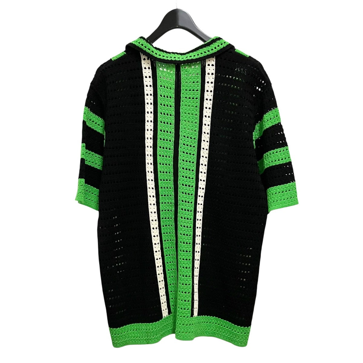 SYUMAN． crochet short sleeveニットシャツYO24SS 08 古着・中古-2枚目のアイテム画像