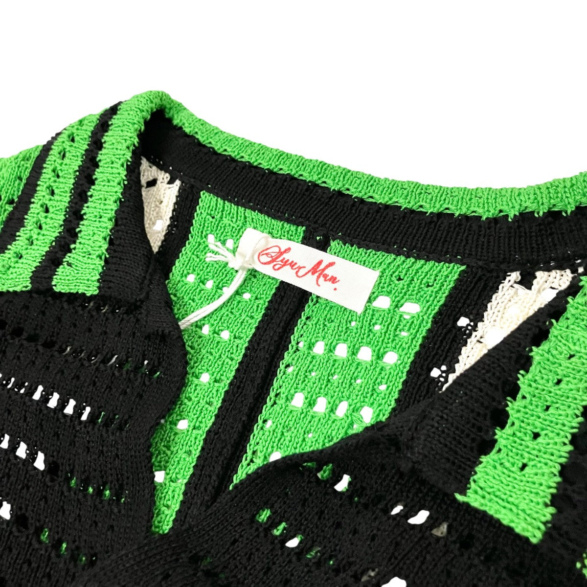SYUMAN． crochet short sleeveニットシャツYO24SS 08 古着・中古-3枚目のアイテム画像