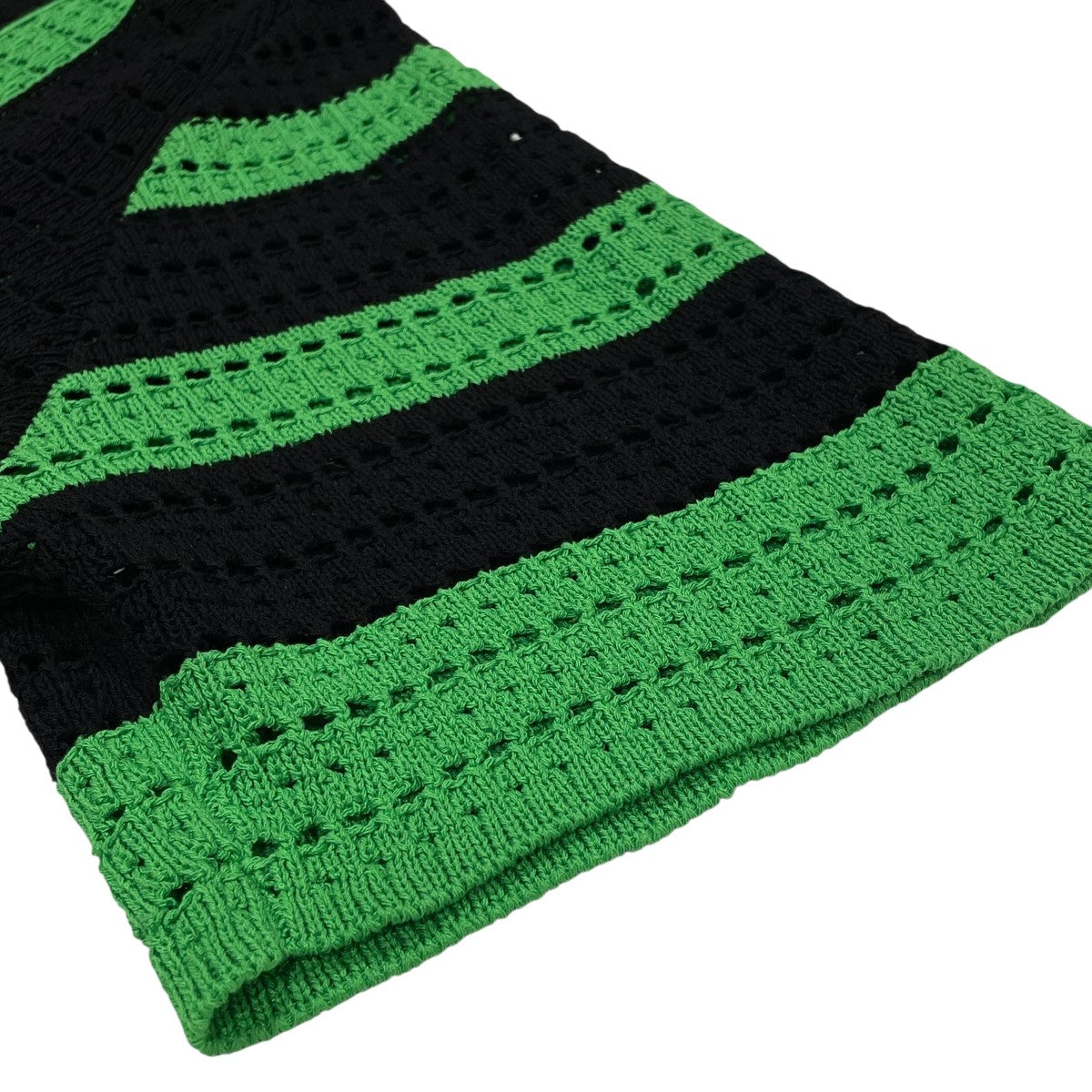 SYUMAN． YO24SS-08 crochet short sleeveメッシュシャツ 古着・中古-4枚目のアイテム画像