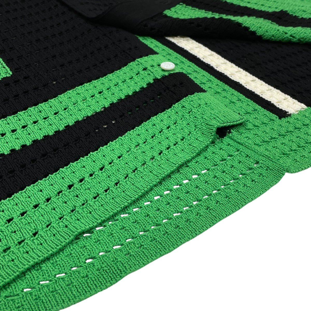 SYUMAN． YO24SS-08 crochet short sleeveメッシュシャツ 古着・中古-5枚目のアイテム画像