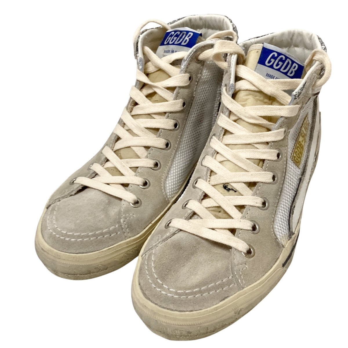 GOLDEN GOOSE Slide Double Quarterハイカットスニーカー 古着・中古-1枚目のアイテム画像