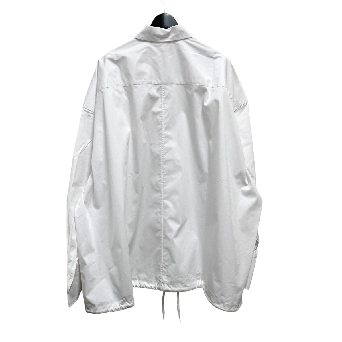 スピックアンドスパン Spick and Span 24SS CO／PEヘムギャザーシャツ ワイドシャツ 24050200301010 ホワイト Spick and Span(スピックアンドスパン) 24SSCO／PEヘムギャザー