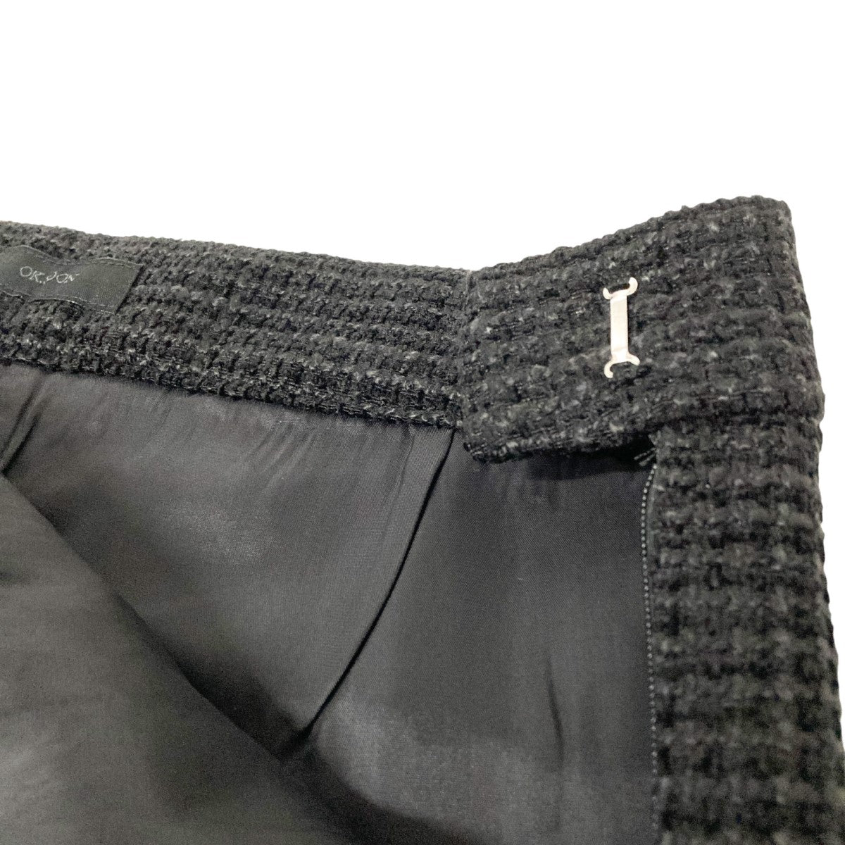 ok．soon monotone tweed capri pantsクロップドツイードパンツ 古着・中古-4枚目のアイテム画像