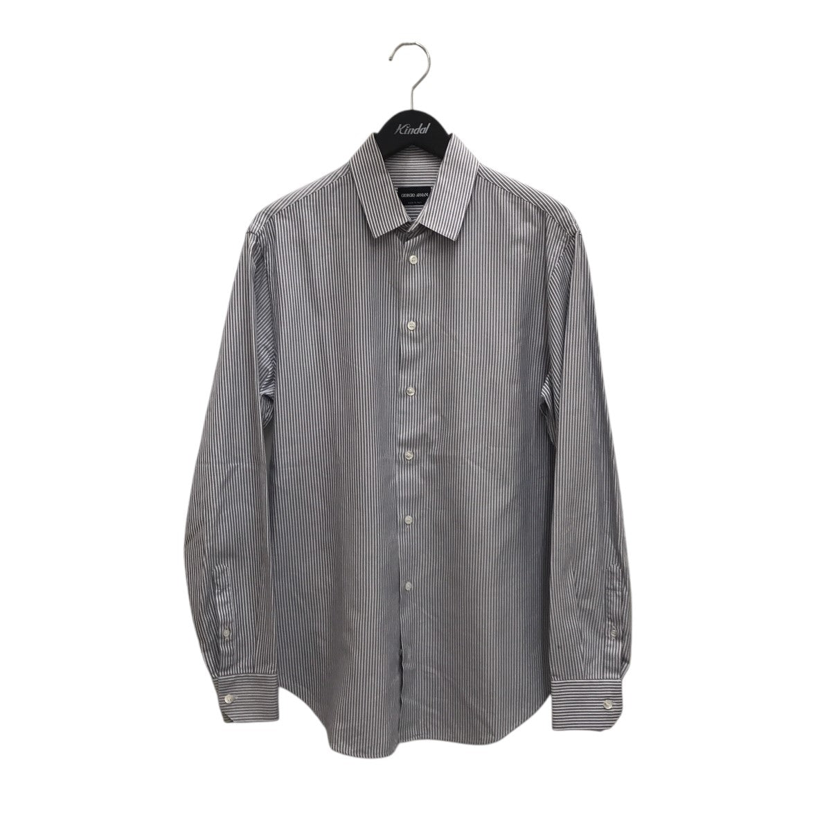 GIORGIO ARMANI - GIORGIO ARMANI ブラウス 38(S位) ブルーグレー 【古着】【中古】 GIORGIO ARMANI ブラウス 38(S位) ブルーグレー 【古着】