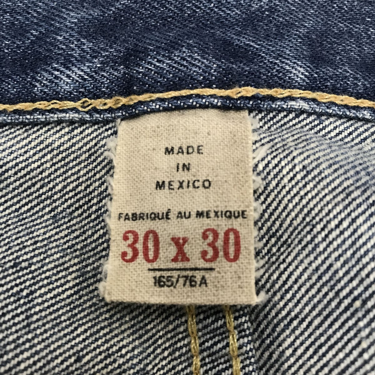 RRL(ダブルアールエル) リペア加工デニムパンツ インディゴ