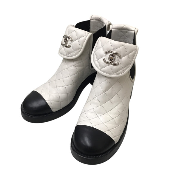 CHANEL(シャネル) G45144ブーツ ホワイト サイズ 37 1/4｜【公式