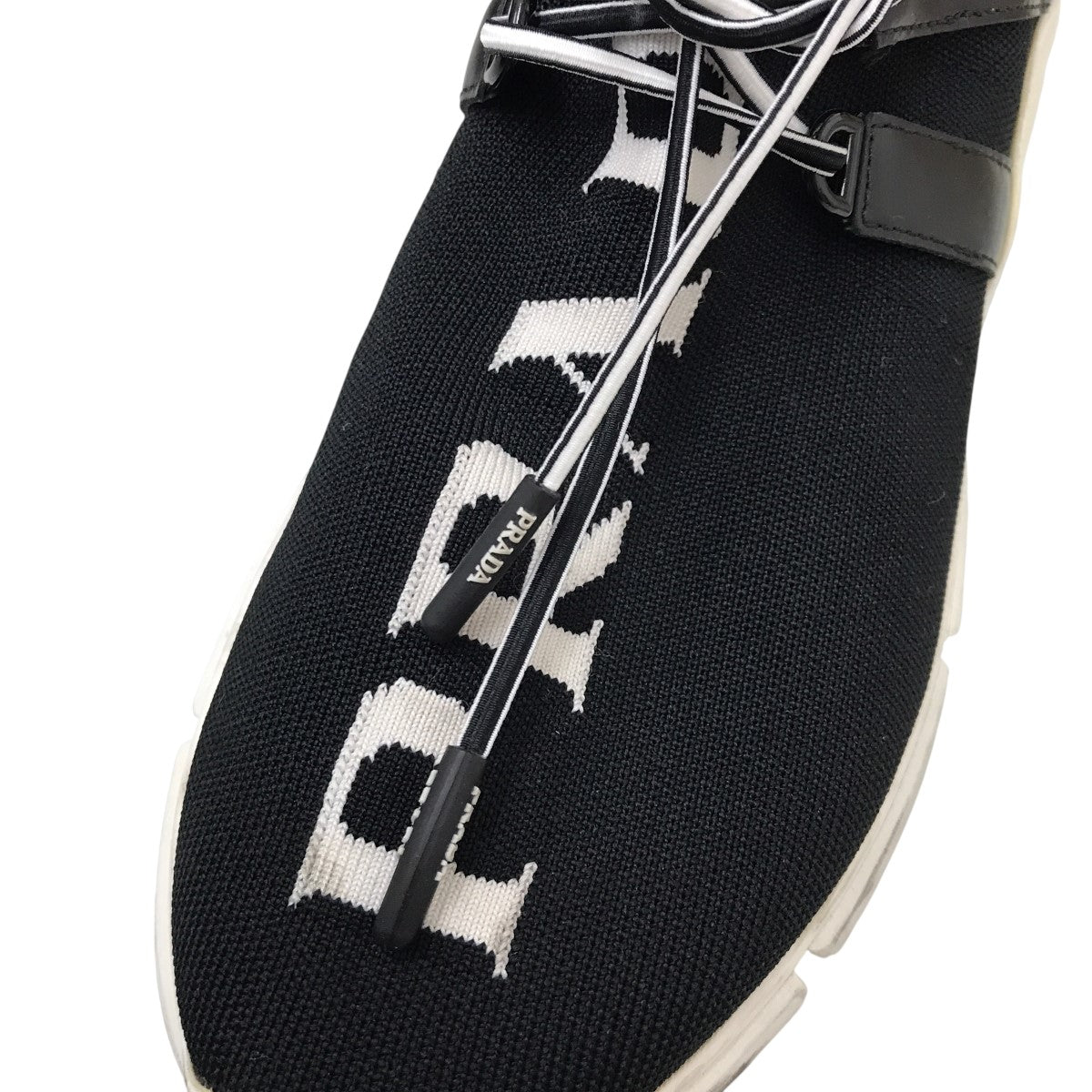 PRADA ブラックニットスニーカー ブラック プラダ Prax ストレッチニット スニーカー | PRADA