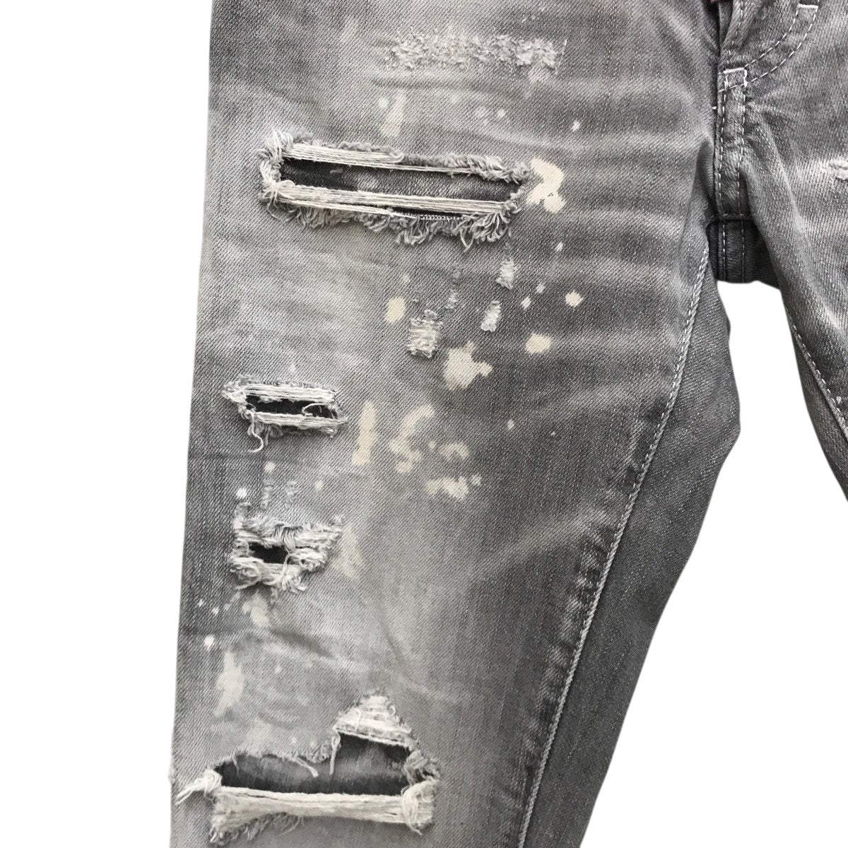 DSQUARED2 ディースクエアード デニム ダメージ加工 【美品】36 DSQUARED2 / ディースクエアード | ダメージ加工 テーパードデニム