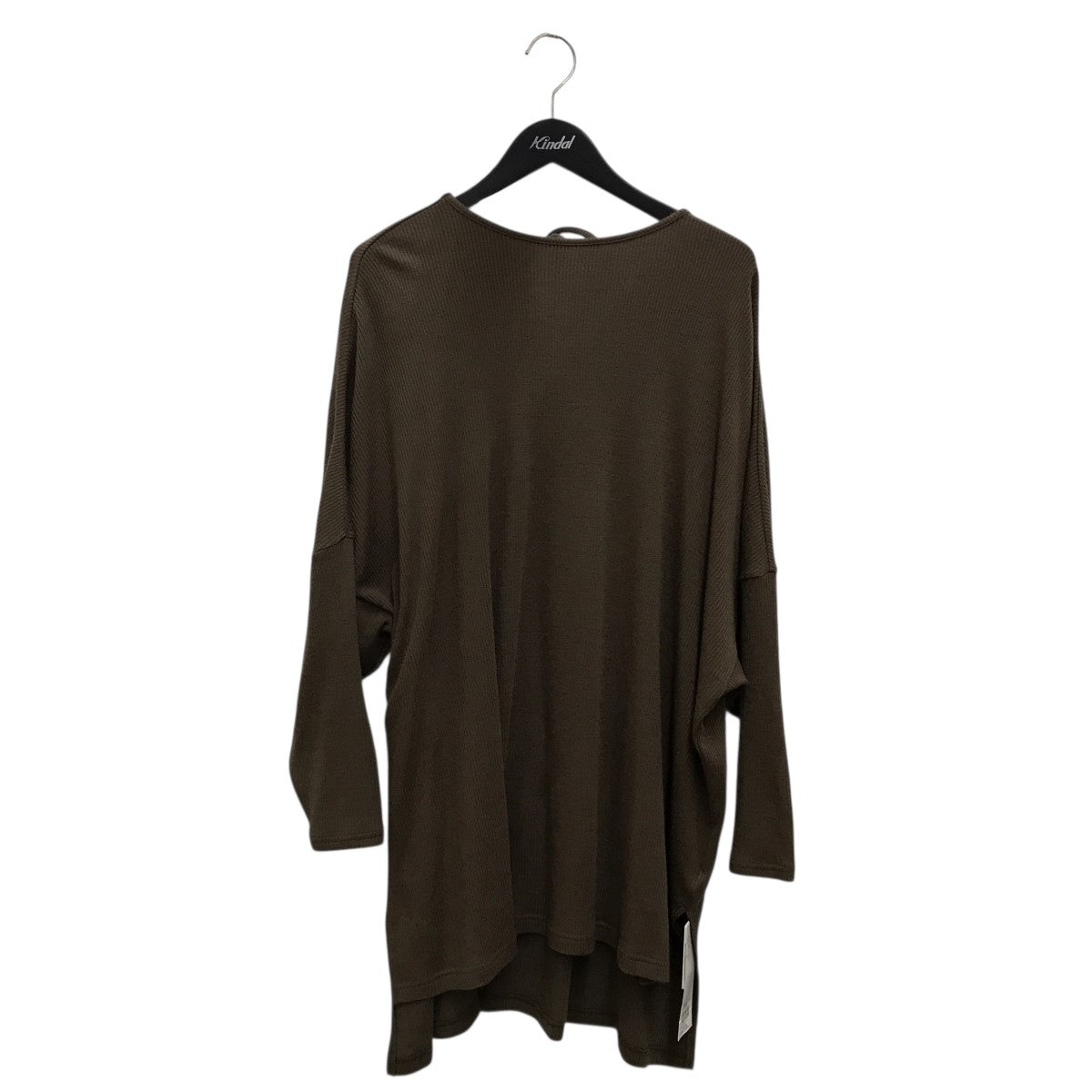 アドーア ADORE 531-1260934 コンパクトリブ トップス ブラウン サイズ：38 ADORE(アドーア) 531-1260934 コンパクトリブトップス ブラウン