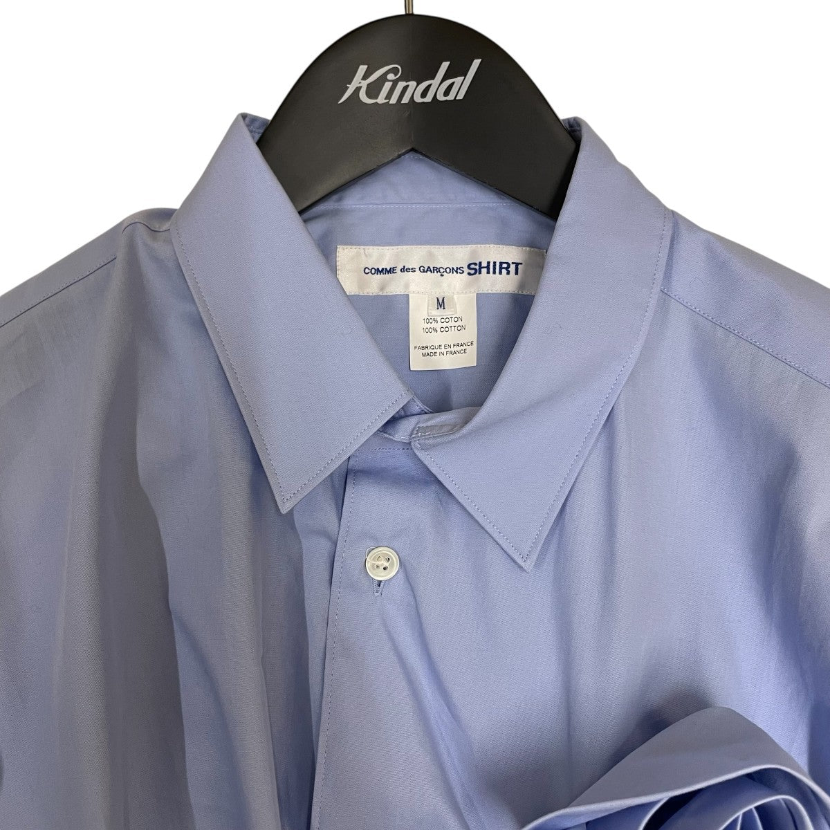 COMME des GARÇONS シルク長袖シャツ S COMME des GARCONS コム・デ・ギャルソン コムコム シルク