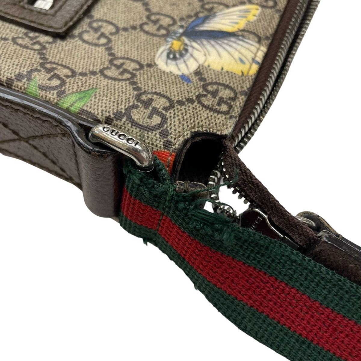 GUCCI GGスプリーム バード シェリーライン ティアンショルダーバッグ 古着・中古-6枚目のアイテム画像
