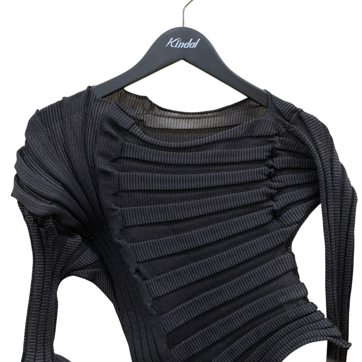 【素敵なデザイン❗️】80's ISSEY MIYAKE 変形 ベアトップ ISSEY MIYAKE(イッセイミヤケ) 変形立体カットソーIM41KN805