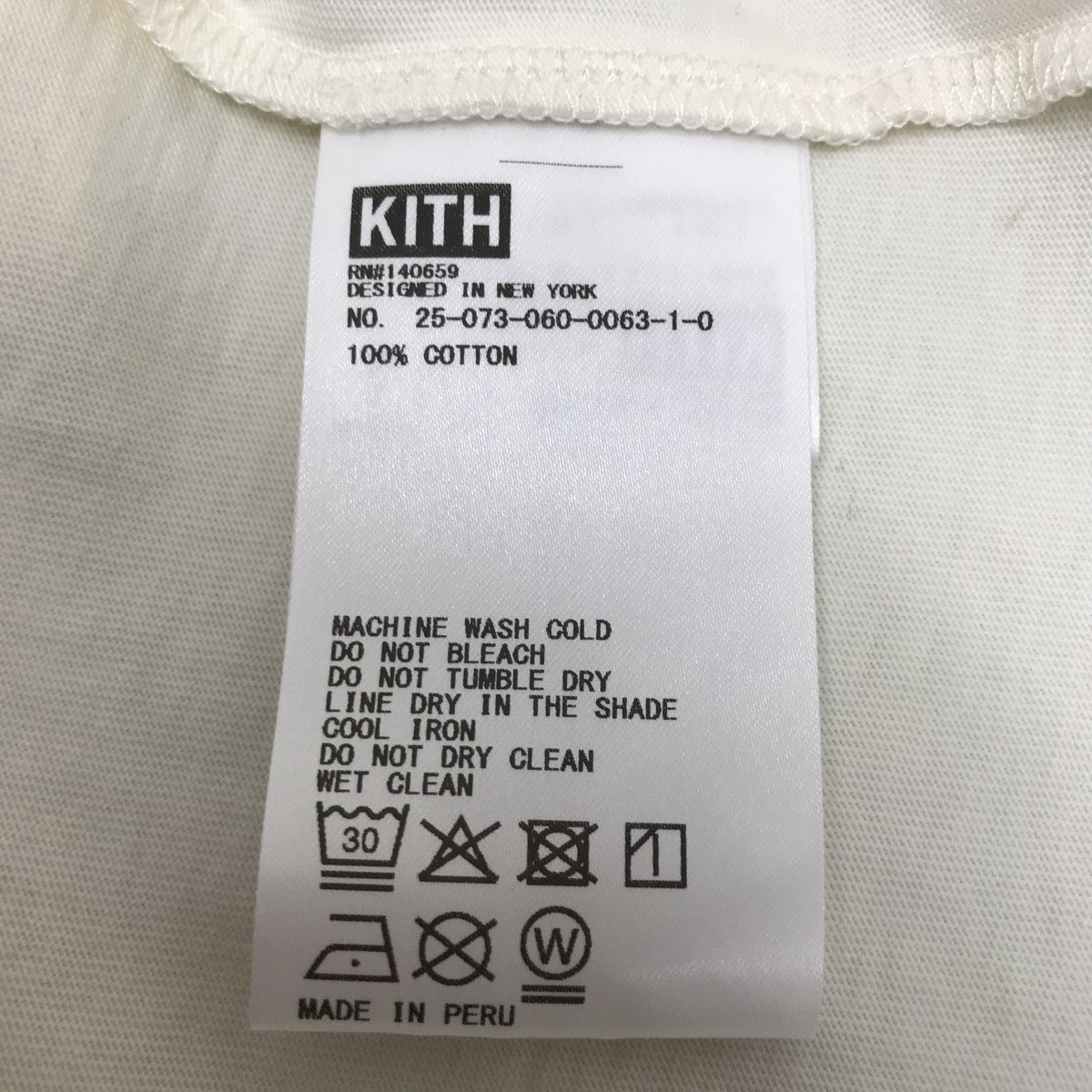 KITH(キス) 27-073-060-0063-1-0招き猫Tシャツ ホワイト サイズ