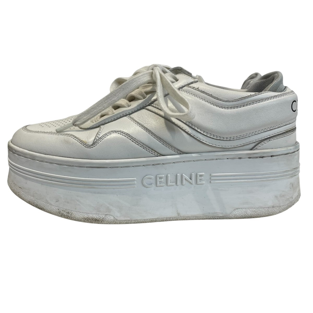 CELINE 厚底スニーカー 37サイズ CELINE スニーカー 37 厚底 ブロックスニーカー レディース