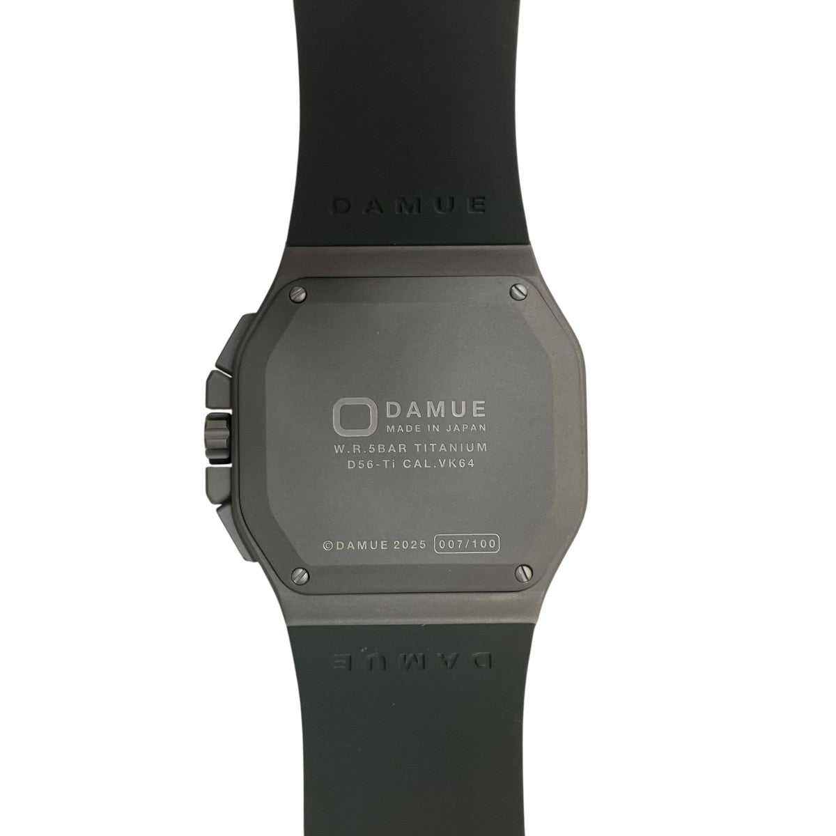 damue ダミュー d56 黒文字盤 200本限定 DAMUE(ダミュー) 100個限定品クロノグラフウォッチD56-Ti D56-Ti