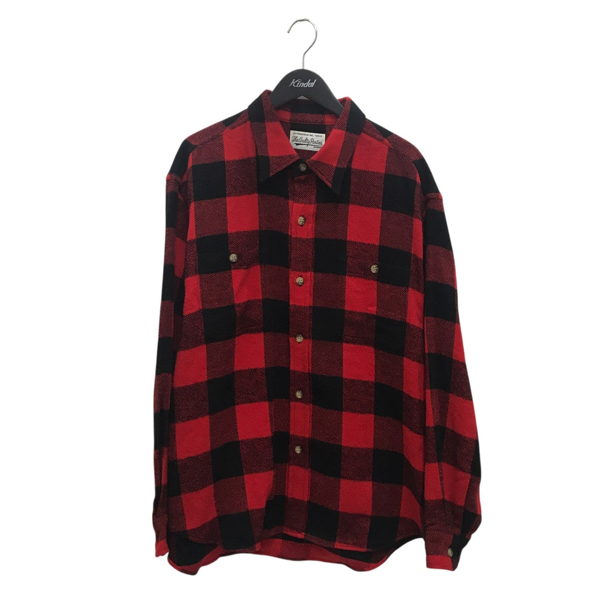 WACKO MARIA FLANNEL REGULAR COLLAR SHIRTネルシャツ 古着・中古-1枚目のアイテム画像