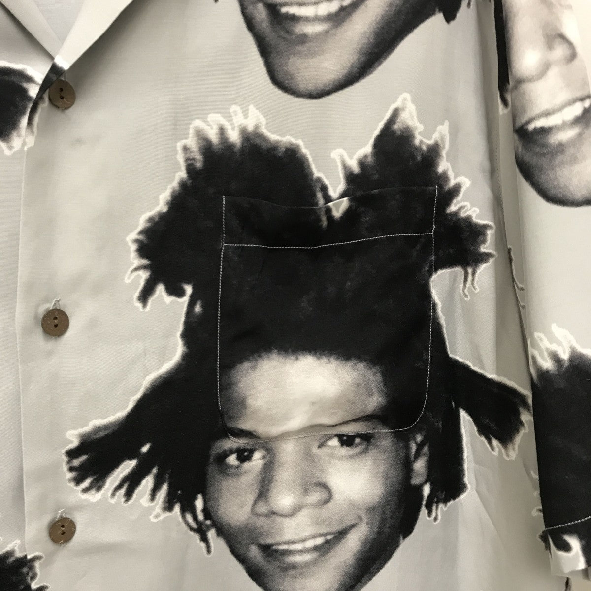 WACKO MARIA JEAN-MICHEL BASQUIAT HAWAIIAN SHIRT TYPE-1半袖シャツ 古着・中古-7枚目のアイテム画像