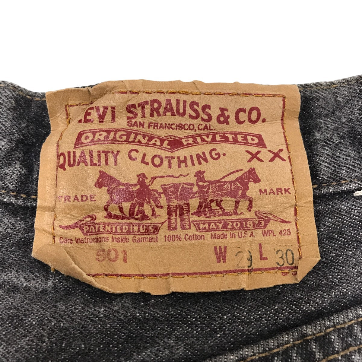 LEVI’S MADE IN USA 501-0658 先染めデニムパンツ 古着・中古-5枚目のアイテム画像