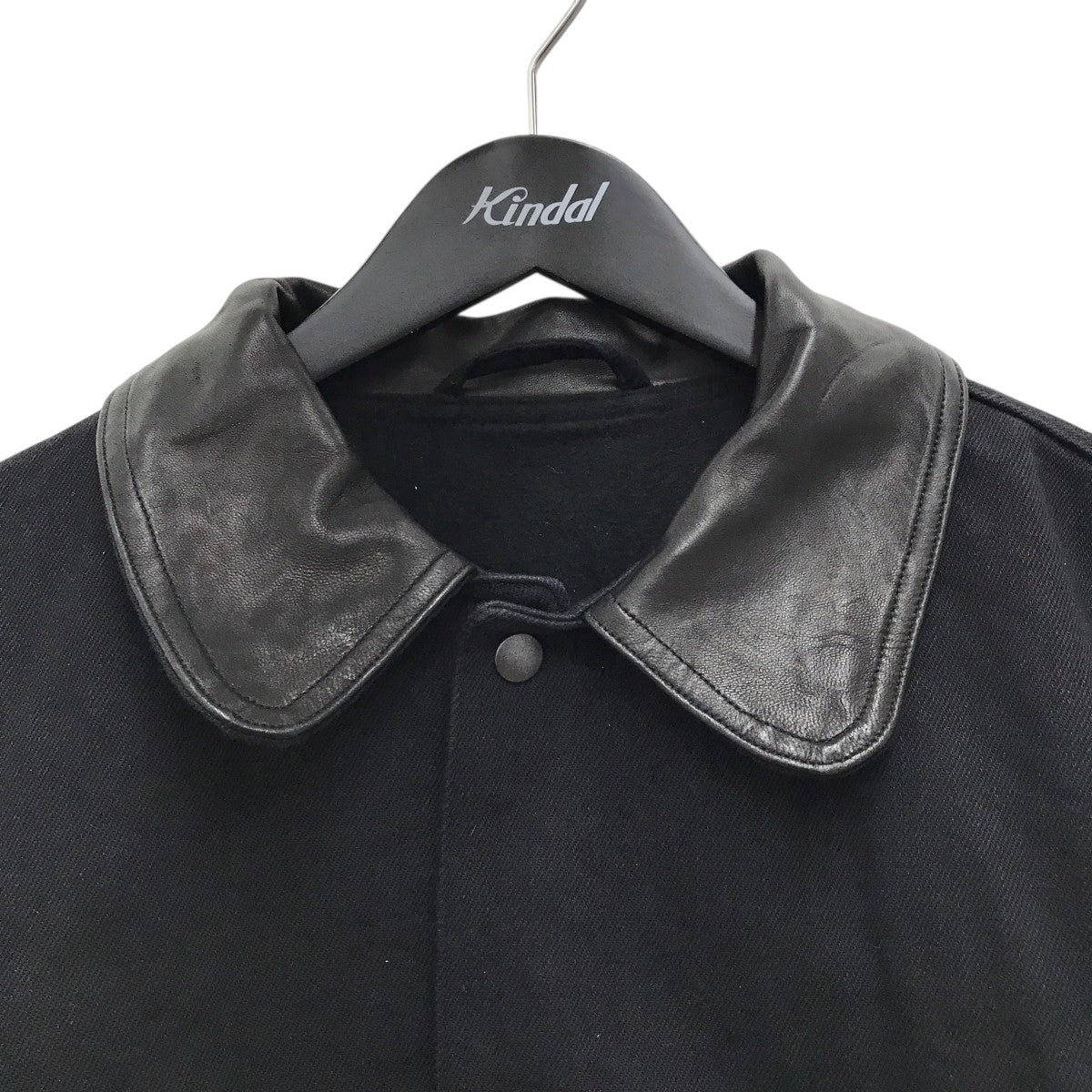 COMOLI 21AW ブラック デニムジャケット サイズ2 COMOLI コモリ 21AW デニムジャケット ブラックグレー調 サイズ